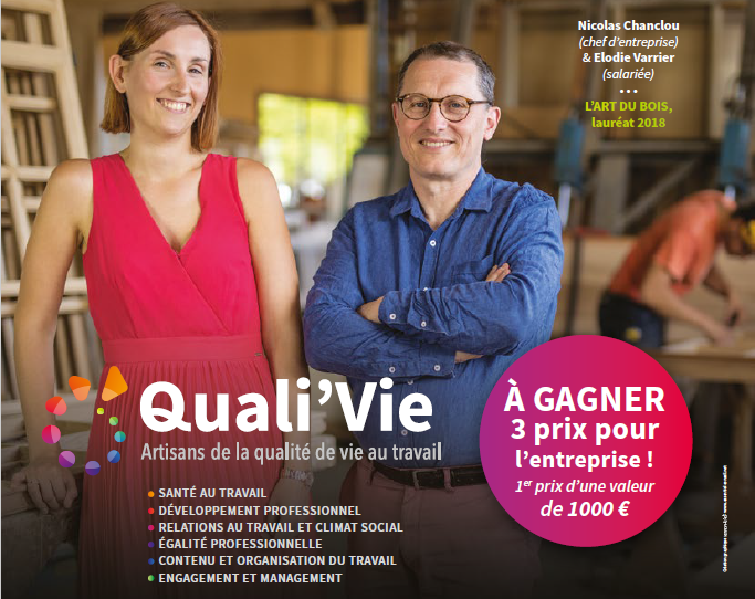 Le Trophée Quali’Vie pour les Artisans de la Qualité de Vie au Travail est lancé !